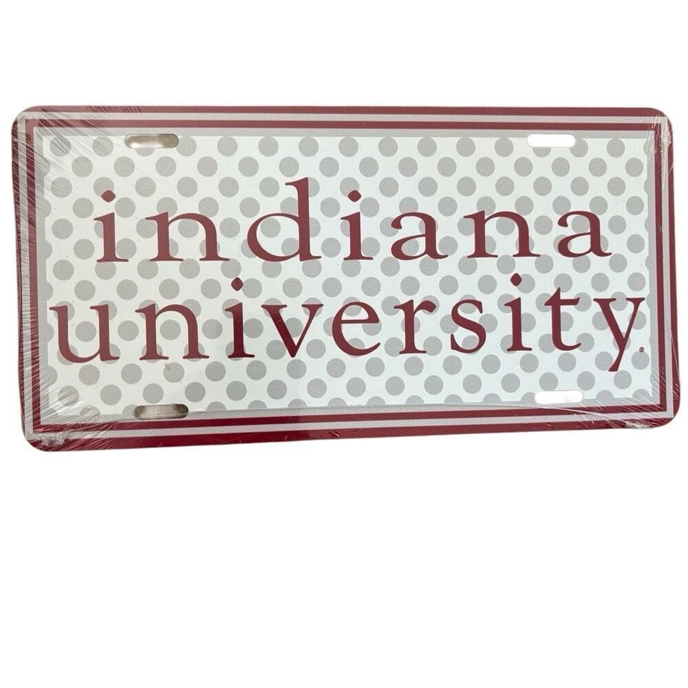 Indiana University of Pennsylvania IUP Metal License Plate *New*